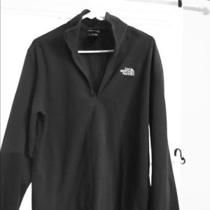 Men’s 3/4 zip  lightweight Northface black fleece